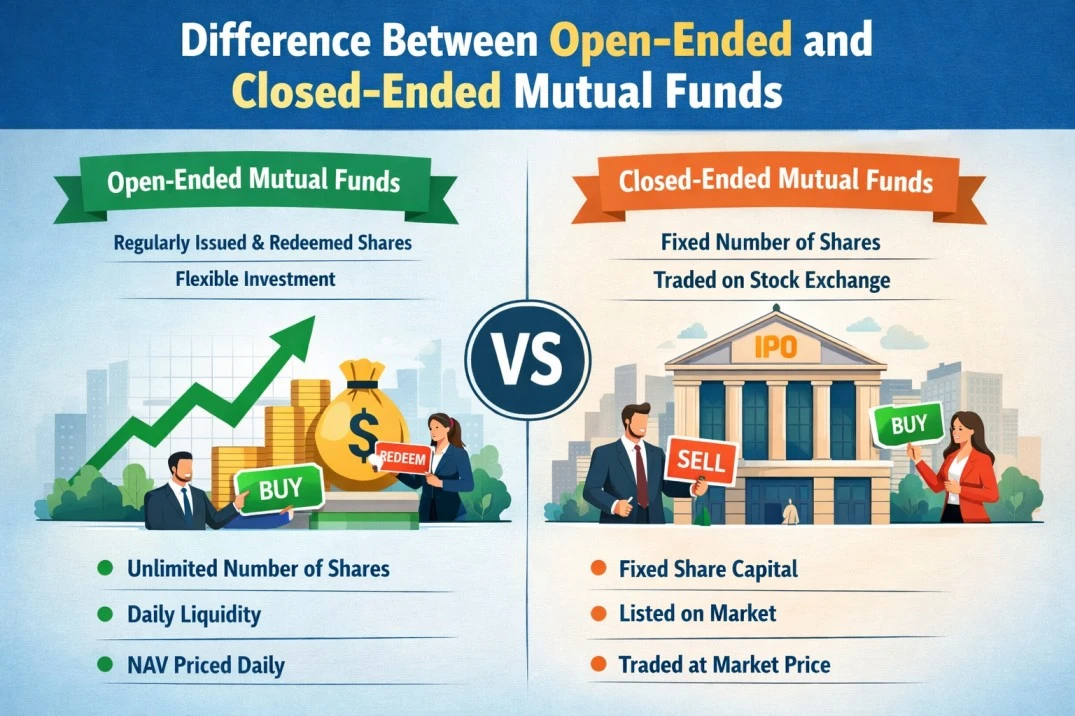 Difference Between Open-Ended and Closed-Ended Mutual Funds: What Investors Need to Know